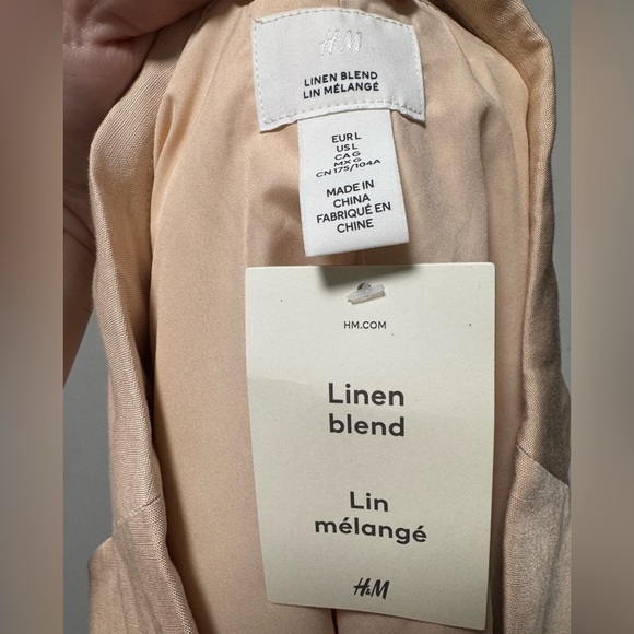 NWT H&M linen blend blazer - Picture 3 of 5